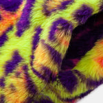 Faux Fur Colorful Leopard Hooded Vest