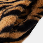 Faux Fur Animal Print Overcoat