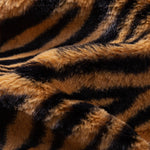 Faux Fur Animal Print Overcoat