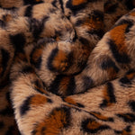 Faux Fur Leopard Hooded Overcoat