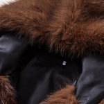 Faux Fur Hooded Overcoat