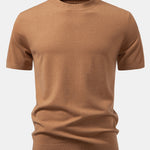 Solid Knitted Sweater T-Shirt