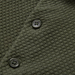 Pineapple Texture Knitted Polo Shirt