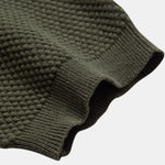 Pineapple Texture Knitted Polo Shirt