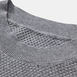 Pineapple Texture Knitted Sweater T-Shirt