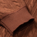 Stripe Jacquard Crew Neck Sweater