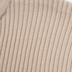 Ribbed Mock Neck Knitted Sweater T-Shirt