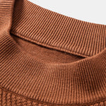 Stripe Mock Neck Sweater