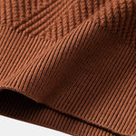 Stripe Mock Neck Sweater