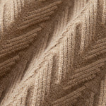 Heavyweight Geometric Jacquard V Neck Sweater