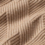 Heavyweight Stripe Mock Neck Knit Sweater