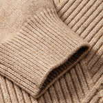 Heavyweight Stripe Mock Neck Knit Sweater