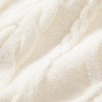 Heavyweight Twist Jacquard Crew Neck Sweater