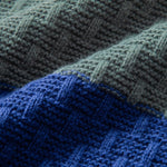 Color Block texture Hooded Sweater