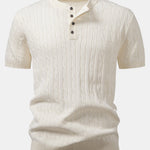 Twist Knitted Henley Shirt