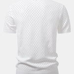 Diamond Crochet Knitted T-Shirt