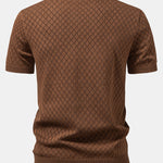 Diamond Crochet Knitted T-Shirt