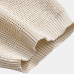 Waffle Textured Knitted Henley Shirt