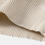 Waffle Textured Knitted Henley Shirt