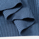 Textured Crochet Knitted Polo Shirt