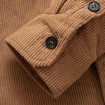 Teddy Lined Corduroy Button Up Overshirt