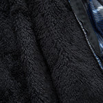 Teddy Lined Flannel Zip Up Plaid Hooded Shirt