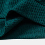 Ribbed Textured Crew Neck Sweatshirt