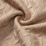 Long Sleeve Wave Jacquard Polo Shirt