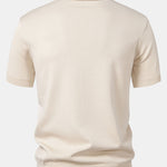 Stripe Jacquard Knit Polo Shirt