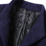 Stand Collar Wool Blend Overcoat