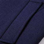 Stand Collar Wool Blend Overcoat