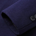 Stand Collar Wool Blend Overcoat