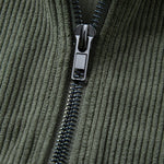Quarter Zip Corduroy Raglan Sleeve Sweatshirt & Straight Leg Corduroy Pants