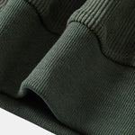 Quarter Zip Corduroy Raglan Sleeve Sweatshirt
