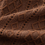 Geometry Rhombus Jacquard Button Up Shirt