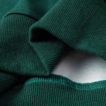 Relax Fit Color Block Polo Collar Sweatshirt & Slit Hem Stripe Pants
