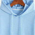 Ribbed Hooded  Arc Hem T-Shirt & Shorts