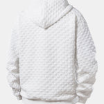 Relax Fit Checkerboard Jacquard Hoodie