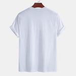 Regular Fit Palm Trees Silhouette Print Cotton T-Shirt