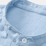 Checkerboard Jacquard Stand Collar Shirt & Checkerboard Jacquard Shorts