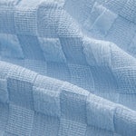Checkerboard Jacquard Stand Collar Shirt