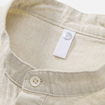 Half Open Collar Linen Shirt