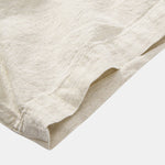 Half Open Collar Linen Shirt