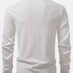 Long Sleeve Twist Jacquard Polo Shirt