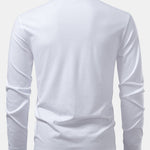 Long Sleeved Contrast Polo Shirt With Pocket