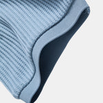 Waffle Johnny Collar Polo With Pocket & Drawstring Knitted Waffle Shorts