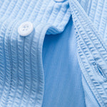Long Sleeve Muscle Fit Ribbed Stand Collar Shirt