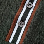 Long Sleeve Twist Jacquard Polo Shirt
