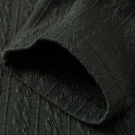Long Sleeve Twist Jacquard Polo Shirt
