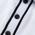 Long Sleeved Contrast Polo Shirt With Pocket